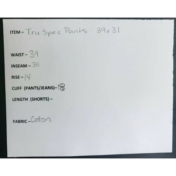 Tru-Spec Tactical Pants Mens Size 38x31 Blue Gusseted - Picture 6 of 7